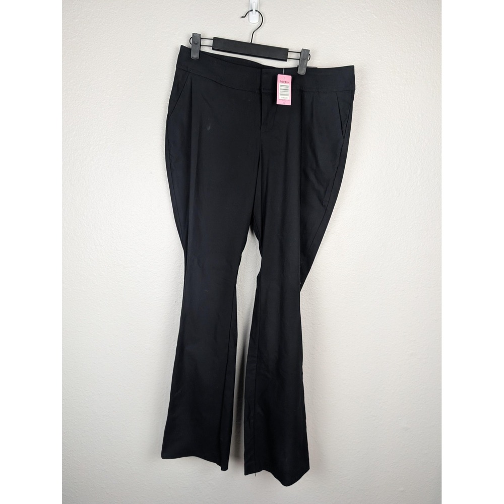Torrid Pants Womens 14 Black Jetsetter Slim Boot Dress Work Trousers - Picture 2 of 11